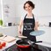 Mepase 4piece Fun Cooking Apron Set Womens Size with 2 Pockets Adjustable Kitchen Apron Suitable for Moms Wives Bakers Chefs