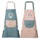 DILLMAN Women Kitchen Apron with Hand Wipe PocketsBig PocketHandwiping Waterproof for Cooking Baking Blue Pink