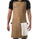 Asaya Chef BBQ Apron with Pockets Cross Back Canvas Cooking Apron for Women and Men Adjustable Work Grilling Aprons with Pocket Bottle Opener and Hand Towel 10oz Cotton Canvas Tan