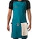 Asaya Chef BBQ Apron with Pockets Cross Back Canvas Cooking Apron for Women and Men Adjustable Work Grilling Aprons with Pocket Bottle Opener and Hand Towel 10oz Cotton Canvas BlueGreen