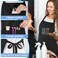 Noverlife Hair Stylist Apron with 4 Pockets Hair Resistant 34 Inch Long Hairdresser Apron with Adjustable Strap Machine Washable Salon Pinafore Multi Function Stylist Work Pinafore for Barber