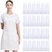 Nymmoata 2 Pack White Bib Aprons Unisex Apron Bulk with Extra Long Ties Women Men Apron with Pockets Chef Aprons for Kitchen Painting Cooking Grill BBQ