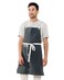 Caldo Linen Kitchen Apron for Cooking Mens and Womens Linen Bib Apron for Professional Chef Server or Barista Adjustable with Pockets Slate