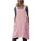 YESDOOD Cotton Linen Apron Cross Back Apron for Women with Pockets Pinafore Dress for Baking Cooking