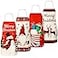 Zhanmai 4 Pieces Christmas Apron for Women Men Adjustable Christmas Kitchen Baking Apron Bib Aprons for Xmas Party GiftCute Style