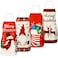 Zhanmai 4 Pieces Christmas Apron for Women Men Adjustable Christmas Kitchen Baking Apron Bib Aprons for Xmas Party GiftCute Style