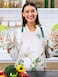 Bencailor 6 Pcs Summer Kitchen Floral Aprons with Pockets Flowers Butterfly Sunflower Wildflowers Aprons Bulk for Women