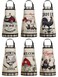 Bencailor 6 Pcs Summer Kitchen Aprons with Pockets Flower Rooster Bee Butterfly Sunflower Summer Aprons Bulk for Women