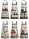 Bencailor 6 Pcs Summer Kitchen Aprons with Pockets Flower Rooster Bee Butterfly Sunflower Summer Aprons Bulk for Women