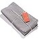 Caldo Linen Dinner Napkins Soft and Durable Cloth 4 Pack 20x20 inch Grey