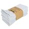 INFEI White Striped Linen Cotton Dinner Cloth Napkins Set of 12 40 x 30 cm for Events Home Use Sky Blue