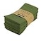 INFEI Solid Color Cotton Blended Dinner Cloth Napkins Set of 12 17 x 17 inches for Events Home Use Army Green