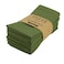 INFEI Solid Color Cotton Blended Dinner Cloth Napkins Set of 12 17 x 17 inches for Events Home Use Army Green