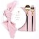 Joanlody 10 Pack Dusty Rose Handmade Cloth Napkins with Fringe Spring Easter Cotton Linen Napkins Rustic Bulk Dinner Napkins for Wedding Party Baby Shower Table Decor