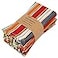 Ruvanti Cloth Napkins Set of 6 18x18 Inches 100 Cotton Washable Soft Absorbent Perfect for Wedding Christmas Thanksgiving Dinners Multi Stripes