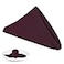 PLOYMONO Burgundy Heavy Duty Cloth Napkins 17 x 17 Inch Solid Washable Polyester Dinner Napkins Set of 8 Napkins with Hemmed Edges Great for Weddings Parties Banquets Dinner More