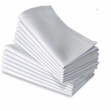 UNIHOME Dinner Napkins White 12 Pack 18 inches x18inches Soft Comfortable Durable Hotel Quality Ideal for Events Regular Home Use