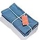 Caldo Linen Dinner Napkins Rustic Soft and Durable Cloth Washable and Reusable 4 Pack 20x20 inch Vintage Blue