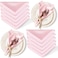 Cobedzy 12 Pack Satin Table Cloth Napkins 17x17 Inch Blush Pink Silky Wedding Napkins Cloth Washable Luxury Dining Table Cloth Napkins Set for Birthday Holiday Party Dinner Restaurant