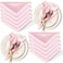 Cobedzy 12 Pack Satin Table Cloth Napkins 17x17 Inch Blush Pink Silky Wedding Napkins Cloth Washable Luxury Dining Table Cloth Napkins Set for Birthday Holiday Party Dinner Restaurant