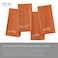 Elrene Home Fashions Harvest Fall Sentiment Embroidered Napkins Set of 4 17x17 Rust