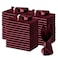 VACVELT Burgundy Satin Napkins 100 Pack 17x17 Inch Square Wedding Napkins Satin Fabric Luxury Reusable Machine Washable
