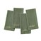 Elrene Home Fashions Harvest Fall Sentiment Embroidered Napkins Set of 4 17x17 Green