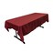 LA Linen Polyester Poplin Washable Rectangular Tablecloth Stain and Wrinkle Resistant Table Cover 60x84 Fabric Table Cloth for Dinning Kitchen Party Holiday 60 by 84Inch Cranberry