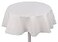 Yourtablecloth Heavy Duty Flannel Backed Round Vinyl Tablecloth 6 Gauge Thickness Indoor and Outdoor Easy to Clean 60 White