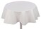 Yourtablecloth Heavy Duty Flannel Backed Round Vinyl Tablecloth 6 Gauge Thickness Indoor and Outdoor Easy to Clean 60 White