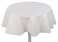 Yourtablecloth Heavy Duty Flannel Backed Round Vinyl Tablecloth 6 Gauge Thickness Indoor and Outdoor Easy to Clean 60 White