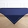 Solino Home Navy Blue Linen Tablecloth 52 x 52 Inch 100 Pure Linen Square Table Throw Classic Hemstitch Machine Washable Table Cloth for 4th of July