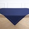 Solino Home Navy Blue Linen Tablecloth 52 x 52 Inch 100 Pure Linen Square Table Throw Classic Hemstitch Machine Washable Table Cloth for 4th of July