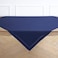 Solino Home Navy Blue Linen Tablecloth 52 x 52 Inch 100 Pure Linen Square Table Throw Classic Hemstitch Machine Washable Table Cloth for 4th of July