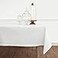 Solino Home White Tablecloth 54 x 72 Inch Cotton Linen Hemstitch Rectangular Tablecloth Machine Washable Table Cloth for Summer 4th of July