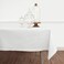 Solino Home White Tablecloth 54 x 72 Inch Cotton Linen Hemstitch Rectangular Tablecloth Machine Washable Table Cloth for Summer 4th of July