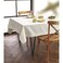 Solino Home Ivory Rectangle Tablecloth 60 x 84 Inch Dru Cotton Linen Table Cloth Machine Washable Soft Durable Fabric Tablecloths for Dining Summer Decor