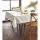 Solino Home Ivory Rectangle Tablecloth 60 x 84 Inch Dru Cotton Linen Table Cloth Machine Washable Soft Durable Fabric Tablecloths for Dining Summer Decor