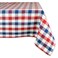 DII 4th of July Tabletop Collection Tablecloth 60x84 Red White Blue Check