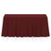 Lann's Linens Lanns Linens 90 x 132 Inch Rectangular Tablecloth Washable Polyester Fabric Table Cloth for Dining Tables Parties Restaurants Weddings Burgundy