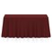 Lann's Linens Lanns Linens 90 x 132 Inch Rectangular Tablecloth Washable Polyester Fabric Table Cloth for Dining Tables Parties Restaurants Weddings Burgundy