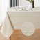 Veblandy Rectangle 10 Feet Tablecloth 60x144 inch Linen Textured Table Cloth Stain and Wrinkle Resistant Washable Polyester Decorative Table Cover Waterproof for Dining Buffet and Camping Beige