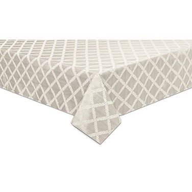 Lenox Laurel Leaf Tablecloth Platinum 70W x 144L