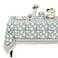 Ridhi Turquoise Moss Green Hand Block Print Cotton Rectangle Tablecloth 120 x 80 inches Reusable Table Cover Decorative Everyday Use for Dining Room Farmhouse Home Gift for Spring Mothers Day