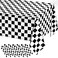 WNINK 6 Pack Black and White Gingham Tablecloth Rectangular Buffalo Checkered Tablecloths Disposable Plastic Plaid Table Cover for Parties Outdoor Picnic Birthday Wedding Camping 54 108 Inch