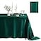 Counfeisly 1 Pack Satin Table Cover Silkly Soft Table Cloth Satin Dining Table Cloths for Wedding Banquet Table Decoration Dining Room Indoor and Outdoor Use 60 x 120 Inches Blackish Green