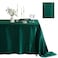 Counfeisly 1 Pack Satin Table Cover Silkly Soft Table Cloth Satin Dining Table Cloths for Wedding Banquet Table Decoration Dining Room Indoor and Outdoor Use 60 x 120 Inches Blackish Green