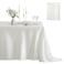 Counfeisly 1 Pack Square Satin Table Cover Silkly Soft Table Cloth Satin Dining Table Cloths for Wedding Banquet Table Decoration Dining Room Indoor and Outdoor Use 52 x 52 Inches Off White