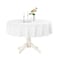 Romanstile Round Waterproof Tablecloth Stain Resistant Washable Table Cloths Wrinkle Free Polyester Table Covers for Kitchen Dining Party Wedding Indoor and Outdoor White 70 Inch
