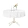 Romanstile Round Waterproof Tablecloth Stain Resistant Washable Table Cloths Wrinkle Free Polyester Table Covers for Kitchen Dining Party Wedding Indoor and Outdoor White 70 Inch